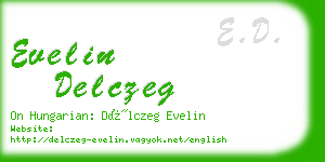 evelin delczeg business card